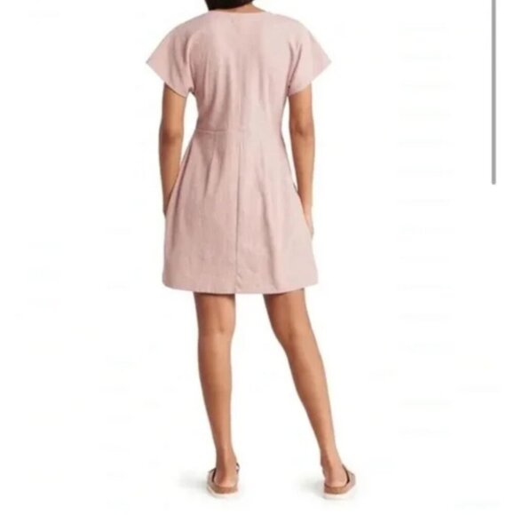 Madewell Cross-Front Flutter-Sleeve Mini Dress - Picture 2 of 8